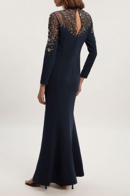 Women's Crystal Embellished Maxi Dress