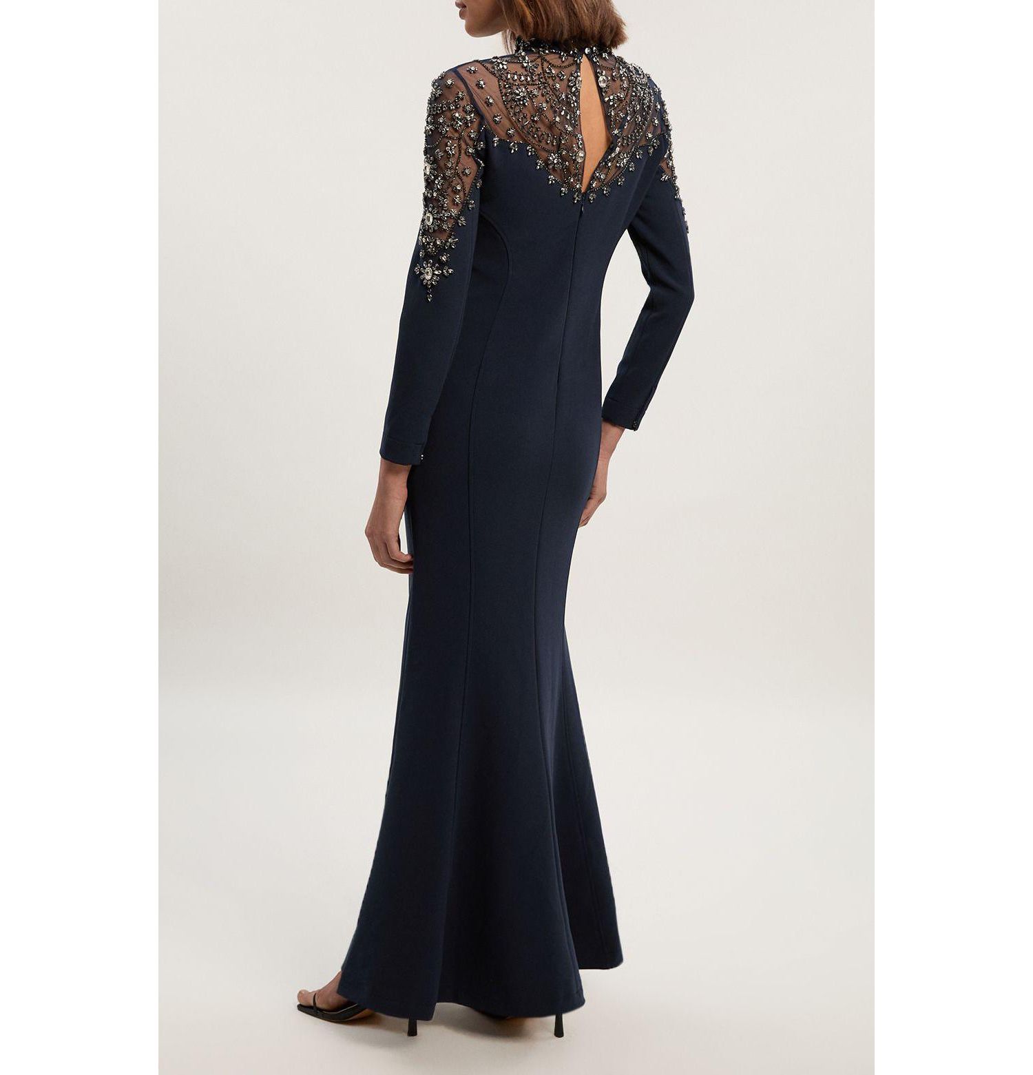 Women's Crystal Embellished Maxi Dress