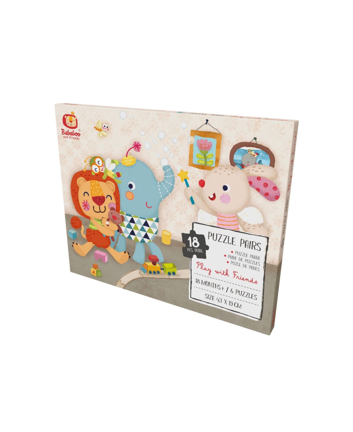 Детская игрушка Bababoo and friends Play With Friends 18-Piece Puzzle, Ages 18 Months+ — фото 2