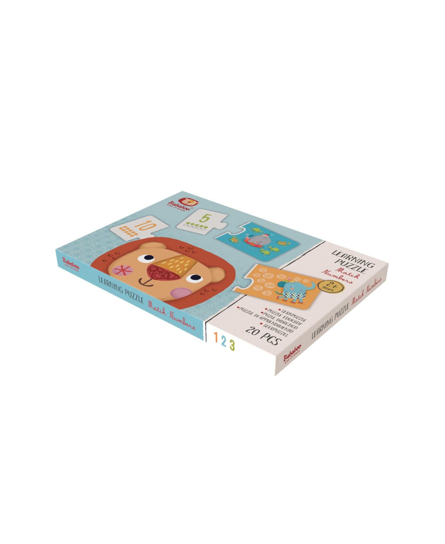 Детские игрушки Bababoo and friends Match Numbers & Opposites Learning Puzzle Set, цвет: Open Miscellaneous — фото 3