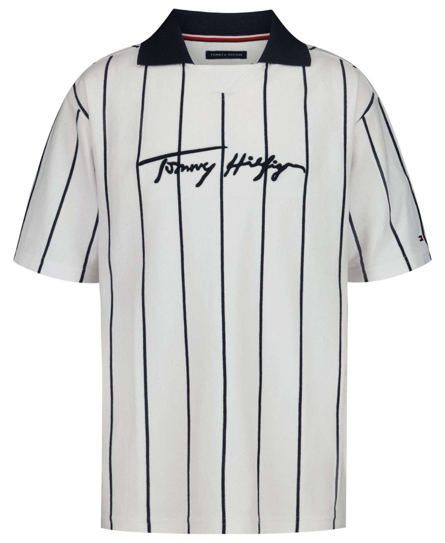 Boys' 2T-7 Stadium Ribbed Johnny Collar Shirt