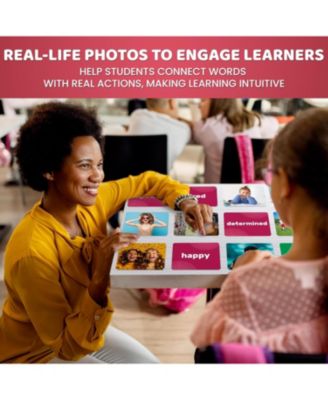 Flash Cards for Kids and Babies - High Contrast, Vocabulary, Emotions and Action Verbs Learning Cards Set