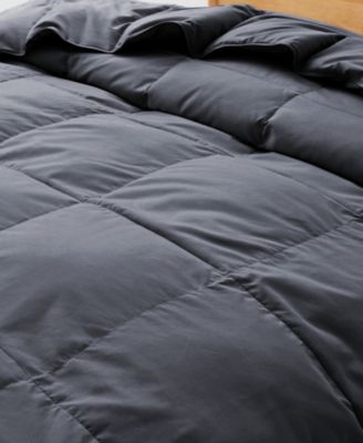 Noiseless Lightweight Goose Feather Down Comforter, Twin