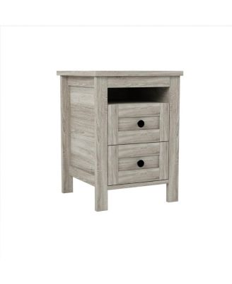 3-Piece Queen Farmhouse Bed Set w/ Storage Headboard, Nightstand & Dresser