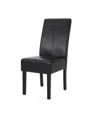 Upholstered Armless Dining Chairs with T-Stitch Design