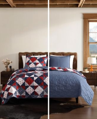 Rodeo Patchwork Reversible 3-Pc. Quilt Set, Full/Queen