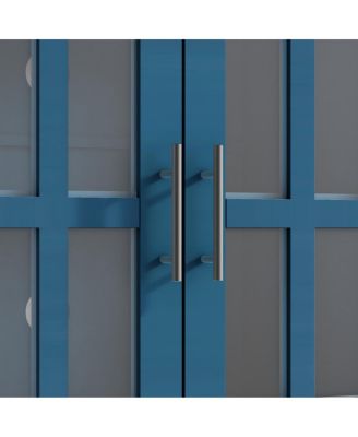  Entertainment Center with Bookshelves & Electric Fireplace for TVs up to 80