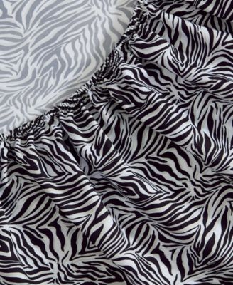 Wild Zebra Microfiber 3-Pc. Sheet Set, Twin