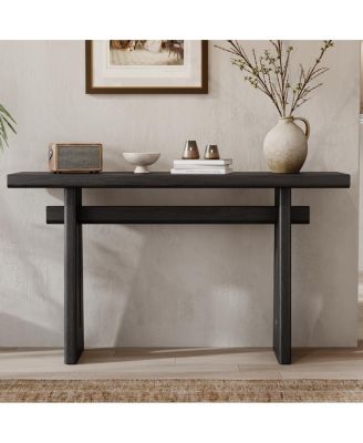 Elegant Console Table - Geometric Silhouette for Living Room
