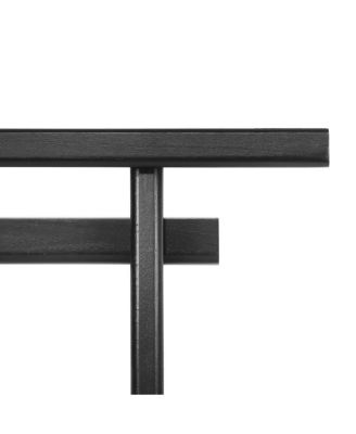 Elegant Console Table - Geometric Silhouette for Living Room