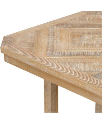 6 Piece Rubberwood Wood Grain Tabletop & Soft Cushion Dining Set