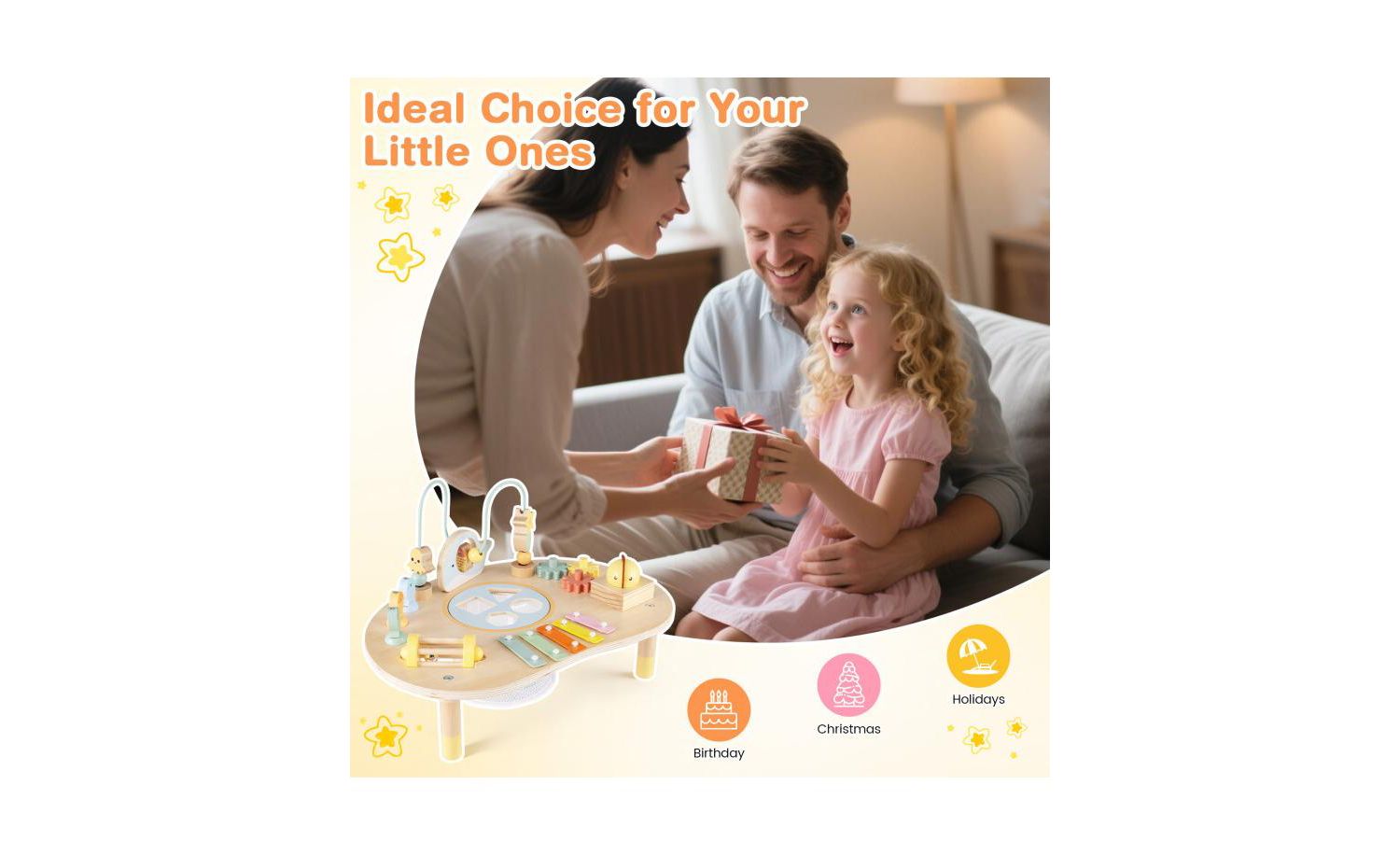 Toddler 7-in-1 Activity Table Montessori Sensory Play