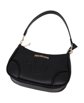 Trapunto Logo Shoulder Bag