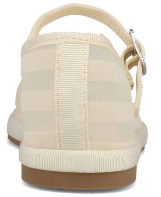 Women's Morocco Striped Mesh Mary Jane Flats