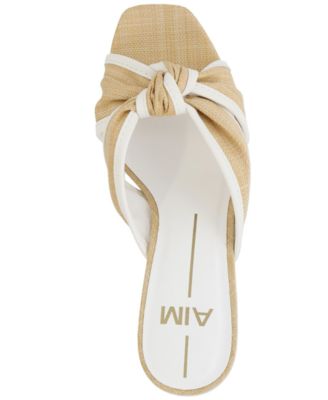 Women's Hania Raffia Knotted Block Heel Dress Sandals