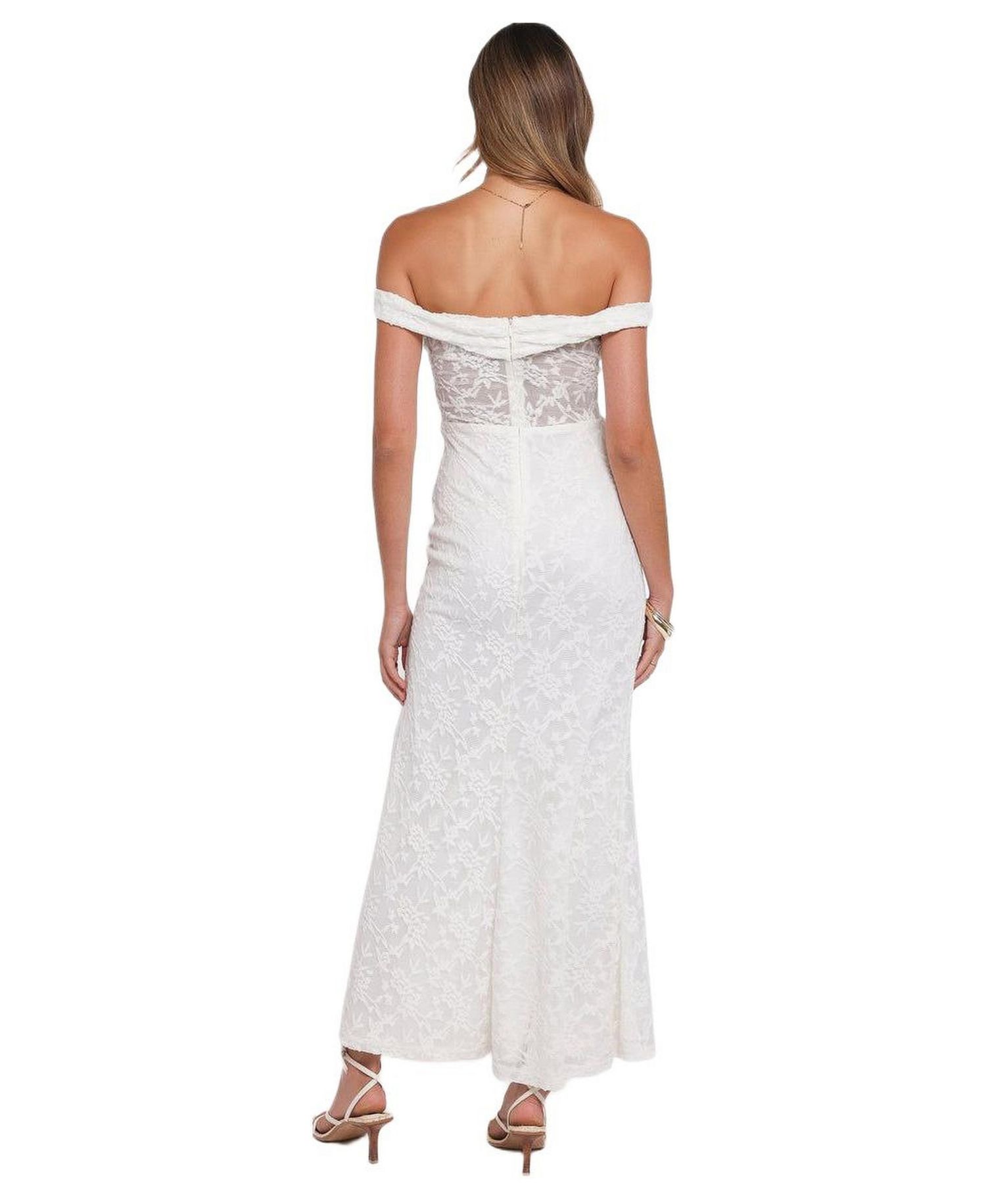 Women's Pascha Off Shoulder Lace Maxi Dress
