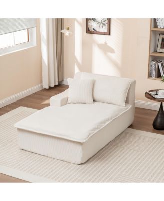 Streamdale Right Armrest Chaise Lounge Sofa Bed, Oversized Sleeper Chair for Living Room