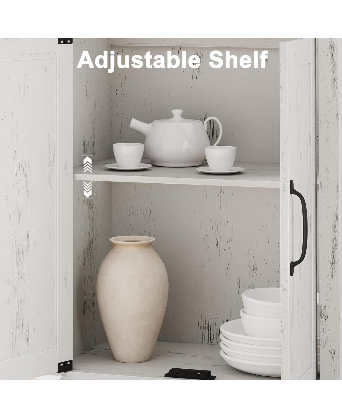 gaomon Farmhouse Bookcase with Doors