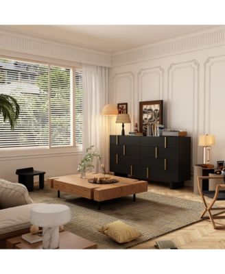 71" Dresser with 8 Large Drawers, Bedroom Chest