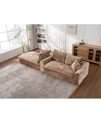 103" Cloud Sectional Couch with L-Shape Chaise, Modern Modular Sofa