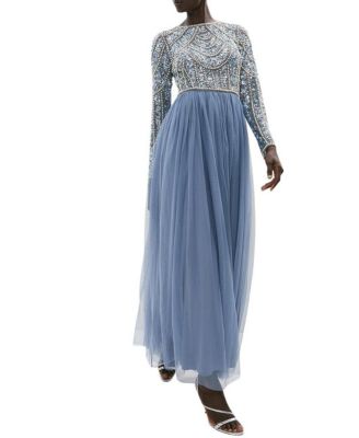 Women's Tulle Skirt Maxi Bridesmaid Dress