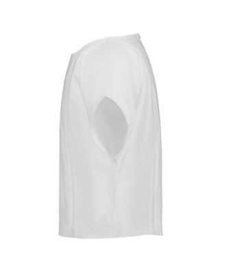 Girls' 8-16 Poplin Short-Sleeve Flutter Top