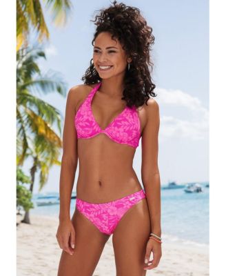 Women's Tropical Underwire Bikini Swimsuit Top Bra Sizing