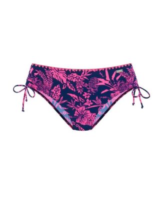 Women's Tropical Mid Rise Bikini Swimsuit Bottom