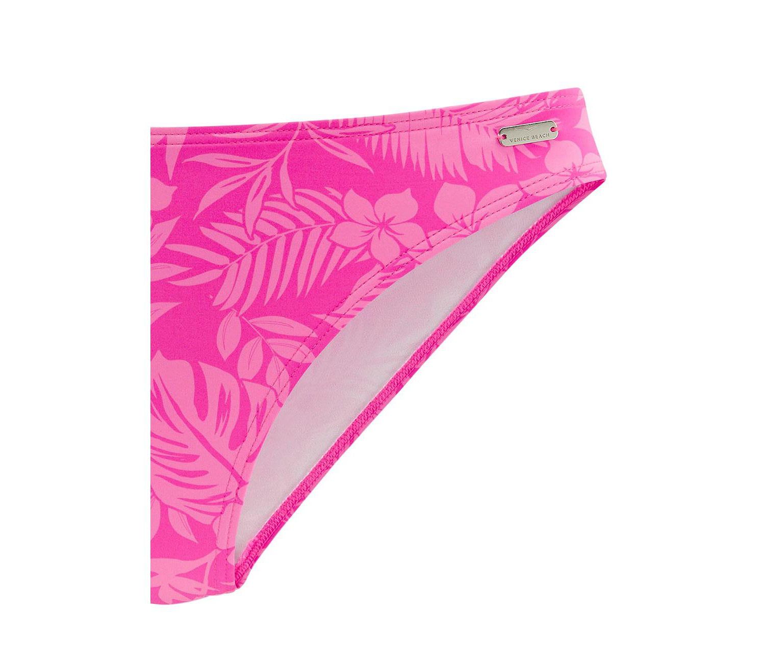 Women's Floral Print Classic Bikini Mid-Rise Swim Bottom