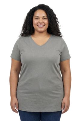 Plus Size Within Perfect Short-Sleeve V-Neck Tunic Top