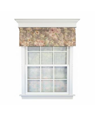 100% Cotton High Quality Monte Cristo Tailored Window Valance with 1.5" Rod Pocket 50" W X 12" L Gray