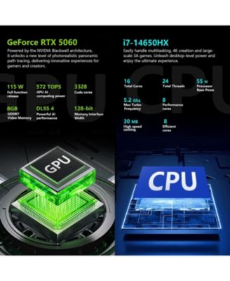 Radiant 16 Gaming Laptop 16" QHD+ 2.5K 300Hz Display Intel i7-14650HX Nvidia RTX 5060 32GB DDR5 1TB SSD Windows 11 Home