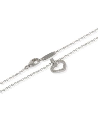 Platinum Diamond Metro Heart Pendant