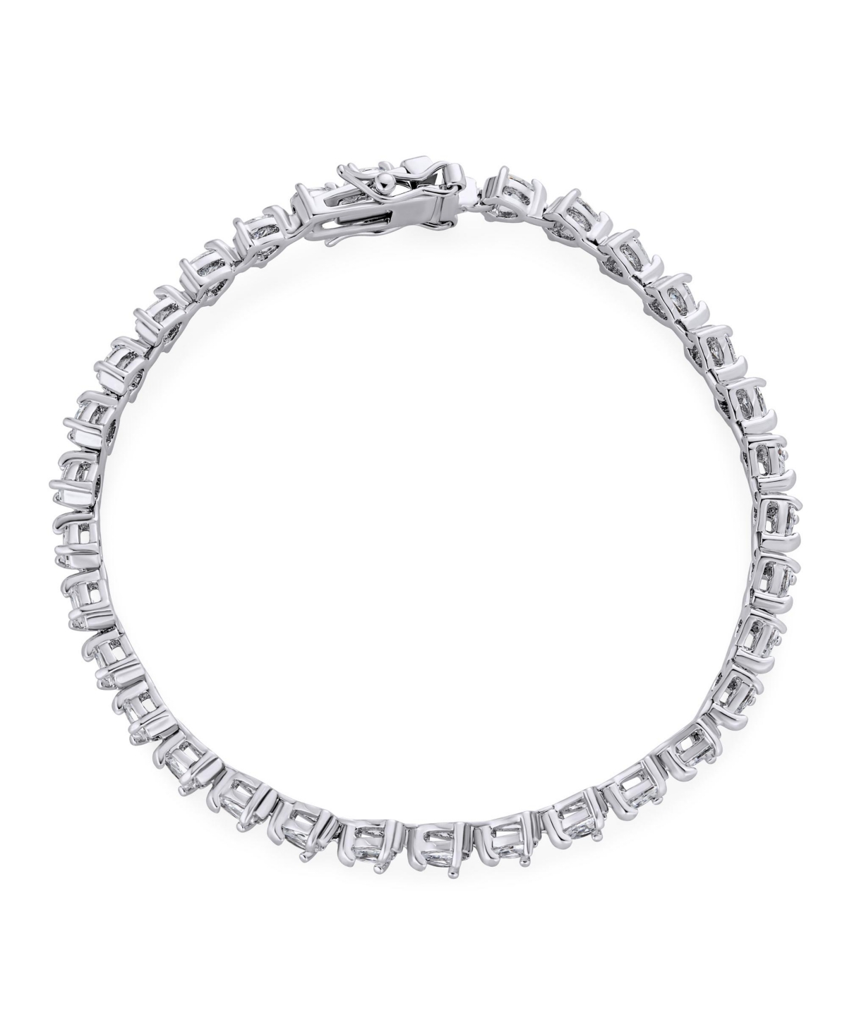 Bling Jewelry Delicate 12CTW Cz Pear Shape Teardrop Cubic Zirconia Tennis Bracelet Plated 7-7.5 Inch