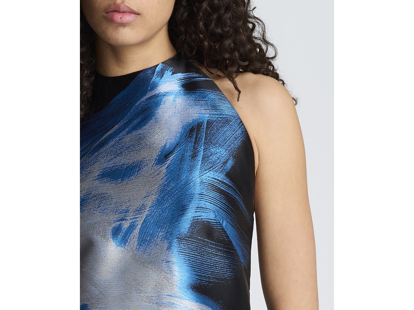 Женское платье Kenneth Cole Sleeveless Halter Neck Short, цвет: Чёрный разноцветный — фото 4