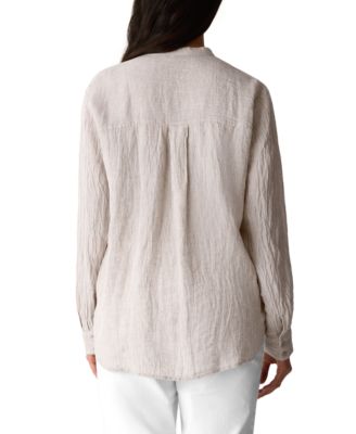 Women's & Plus Size Mandarin Collar Shirt