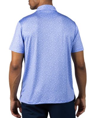 Men's Summer Floral Printed Performance Polo