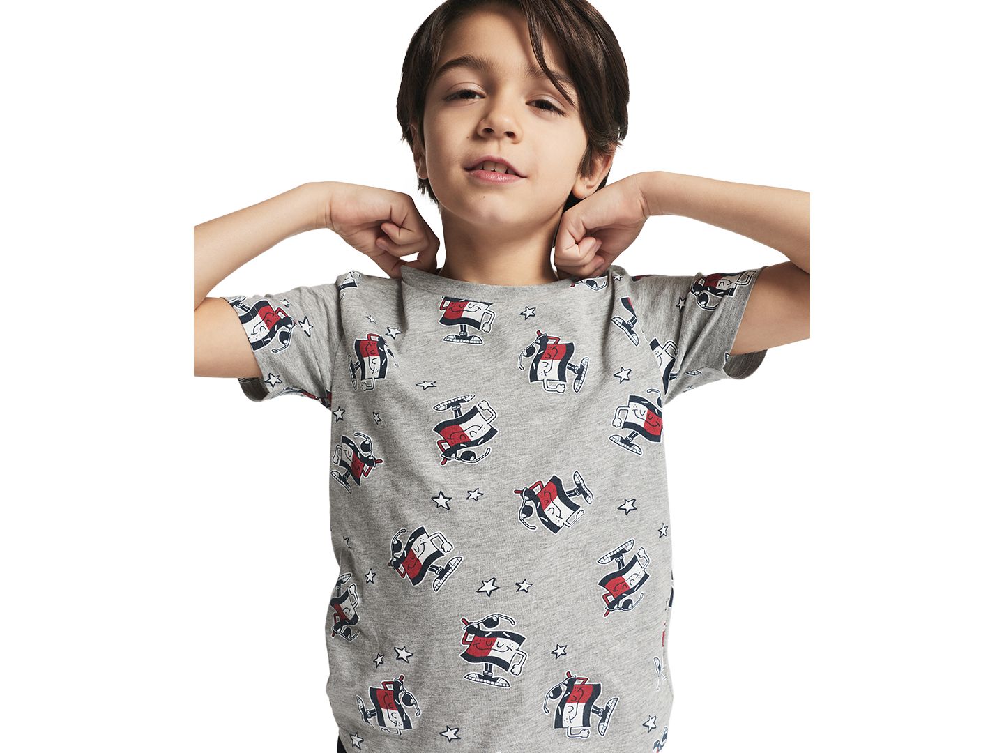 Футболка Tommy Hilfiger Short-Sleeve Graphic для мальчиков, цвет: Белый — фото 6