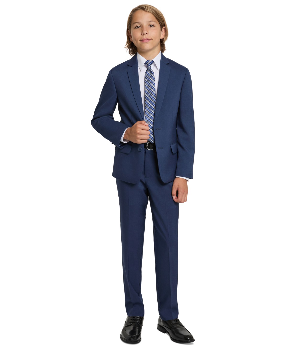 Детские Haggar SmartWash Boys' 8-20 Suit Jacket, Pant, Shirt and Tie, 4-Piece Set — фото 2