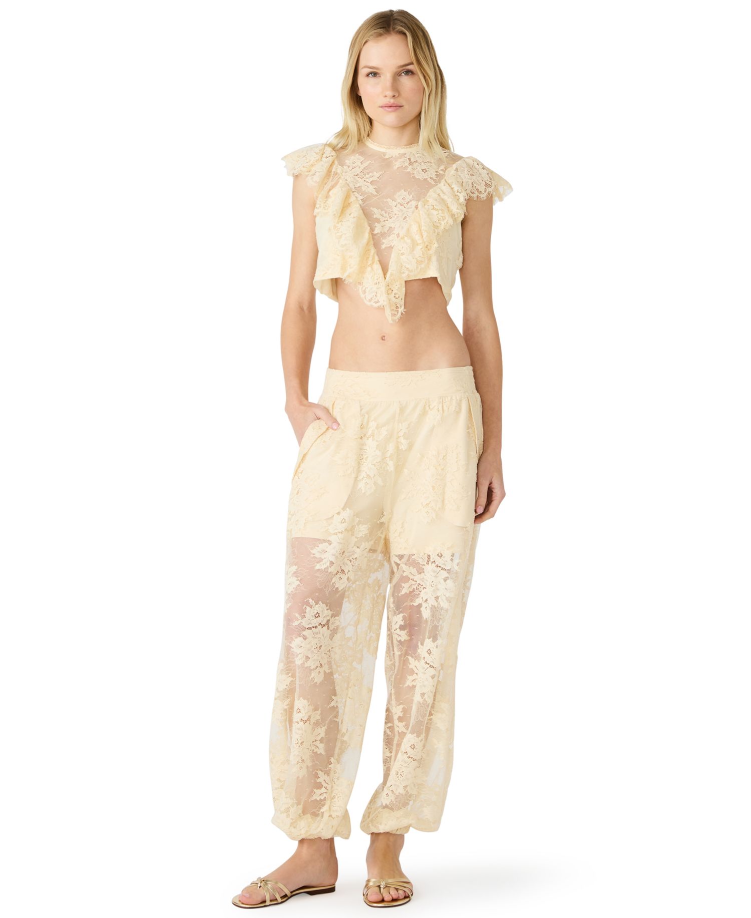 Women's High-Rise Ankle-Length Faya Pants