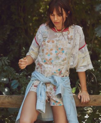 Women's Ziggy Printed Square Neck Shortall