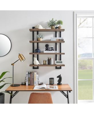 4-Tier Bracket Wall Shelf