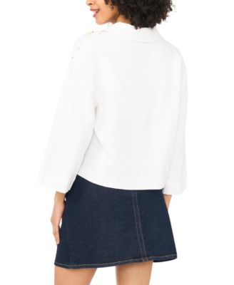 Women's 3/4-Length-Sleeve Button-Up Shirt