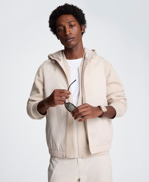 Мужская куртка Kenneth Cole Slim Fit Long-Sleeve, цвет: Молочный белый
