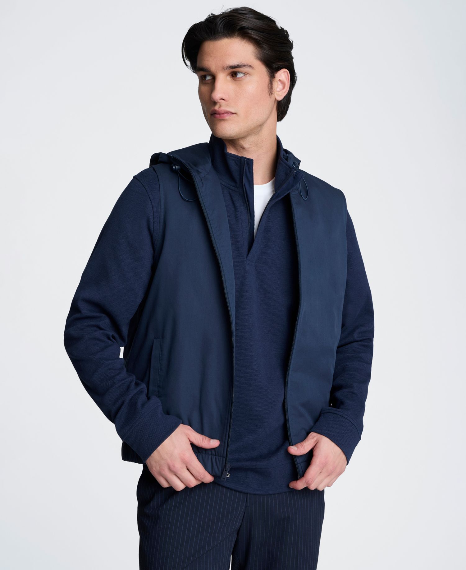 Men's Front Zip Hooded Jacket