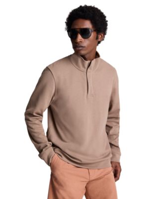 Men's Stand Collar Quarter Zip Sweater