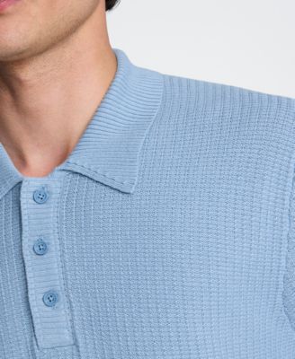 Men's Short-Sleeve Polo Sweater