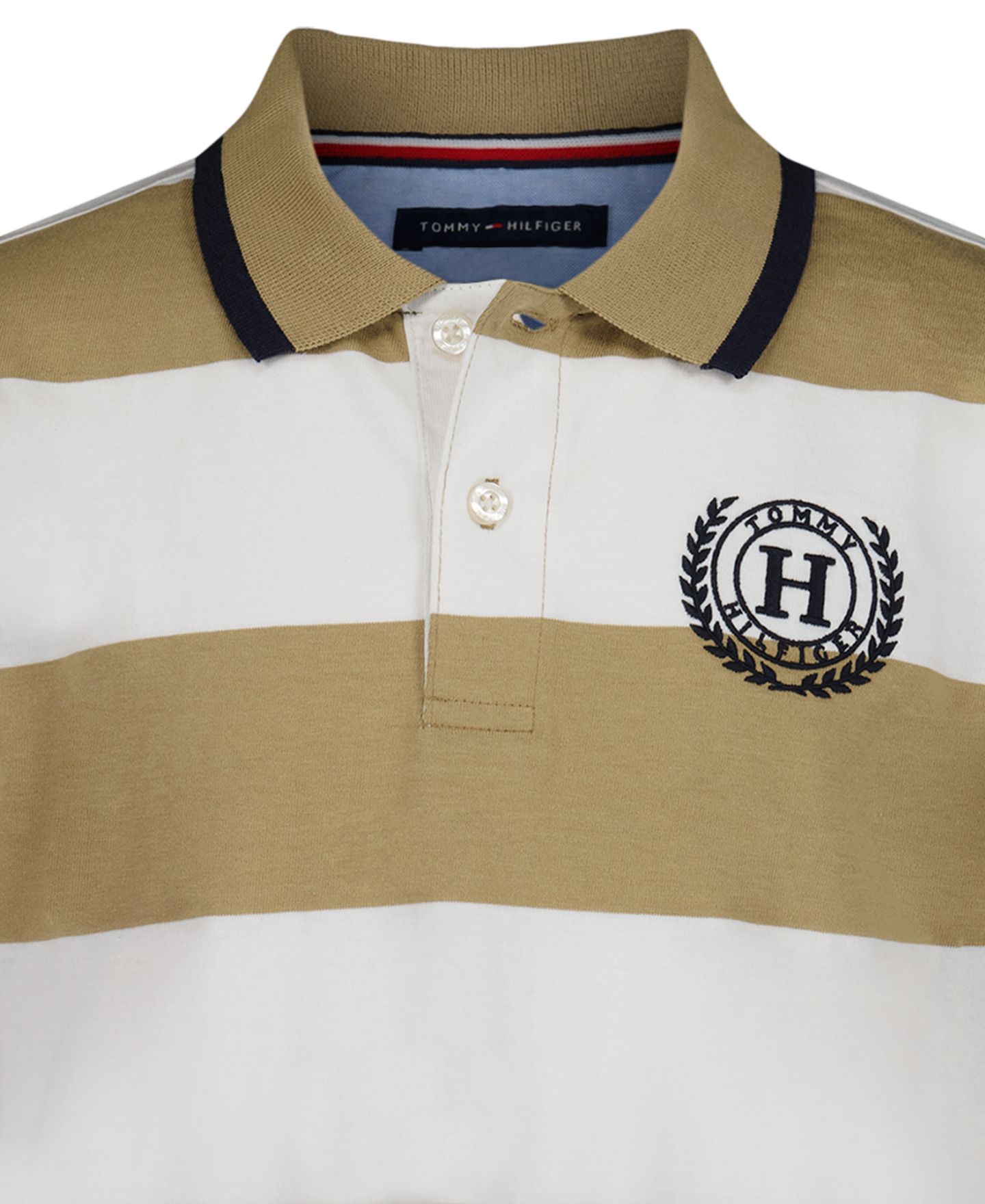 Поло Tommy Hilfiger Mariner Stripe Polo для мальчиков, цвет: Chino — фото 4