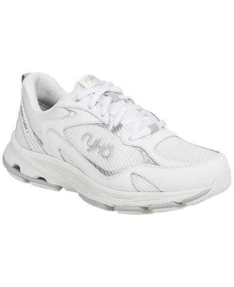 Женские кроссовки Ryka Devotion X Classic Lace-Up, цвет: Белый сетчатый / Кожаный
