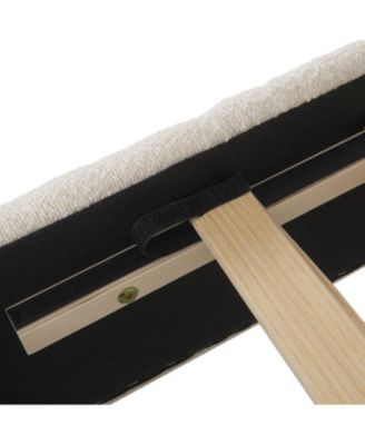 King Boucle Platform Bed with Curved Headboard